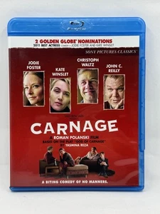 Carnage (Blu-ray, 2011) Jodie Foster, Kate Winslet, Christoph Waltz, Polanski - Imagen 1 de 3