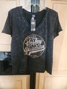 Harley Davidson V Neck XL Men's Shirt with Tags - Gettysburg Battlefield - Picture 1 of 7