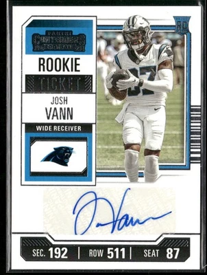 2023 Panini Contenders #167 Josh Vann Rookie Ticket AUTO - Image 1 of 2