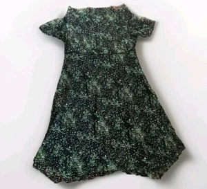 Cato Skater Dress Women Plus Size 26 Black Abstract Print Faux Wrap Knee Length  - Picture 1 of 12