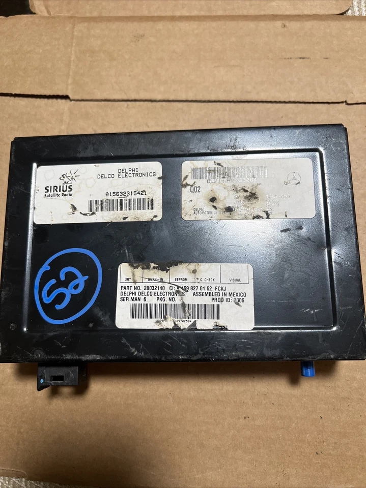 Mercedes Benz 2006 2007 2008 radio satélite módulo sirus 28032140 Delphi Delco Foto 1 de 4