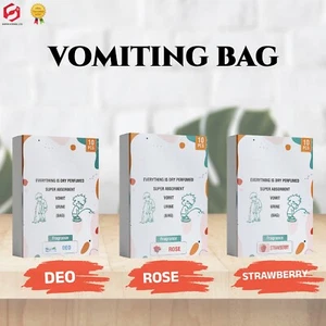 Vomit Bags Travel Motion Sickness, Car, Plane, Boat, Poly Coated 10pc - Picture 1 of 32