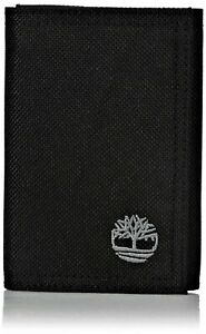 Timberland Black Military Amy Canvas Men’s Trifold Nylon Wallet