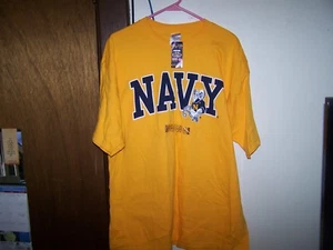 New Men's Steve & Barry's NAVY MIDSHIPMEN NCAA T-Shirt Size XL NWT CLASSIC - Picture 1 of 3