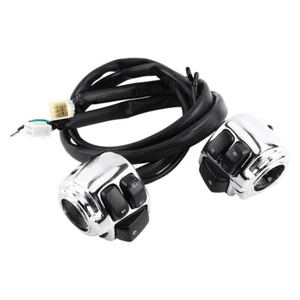 1" Handlebar Control Switch Housing Wiring Harness Fit For Harley Fat Boy FXSTB - Picture 1 of 13