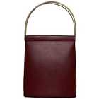 CARTIER Handbag Bordeaux Trinity Tote Bag Calf Leather GP Handle Bellows Metal F