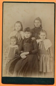 Clay Center, NE, Portrait of Mother & Daughters, by Riley, circa 1880s - Picture 1 of 2