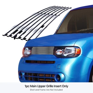 Fits 2009-2014 Nissan Cube Upper Stainless Chrome Billet Grille Grill Insert - Picture 1 of 7
