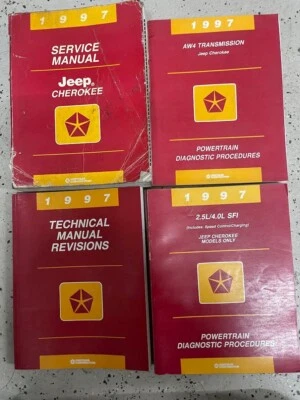 1997 Jeep Cherokee Servicio Reparación Tienda Taller Manual De OEM + - Imagen 1 de 4