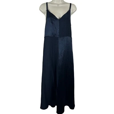ZARA Women's Dress Black Satin Effect Sleeveless Romantic Slip Midi Size XS - Image 1 of 4