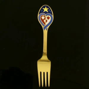 Danish Gilded Christmas Fork, 2003 - Georg Jensen/ A. Michelsen - Picture 1 of 1