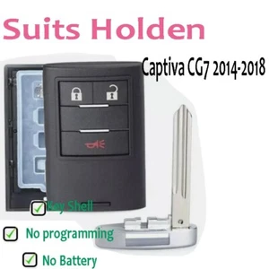 Replacement Remote Key Shell Case Fob To Suit Holden Captiva CG7 2014-2018 3B - Picture 1 of 3