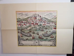 (Riproduzione) TRIESTE PROSPETTO VERO DEL PORTO E DELLA CITTÀ - Carlo Seutter - Imagen 1 de 13