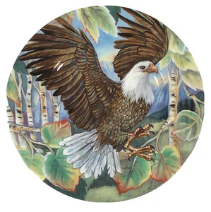 Fitz & Floyd High Sierra Bone China Eagle Salad Plate 9 1/4" Dia - Picture 1 of 7
