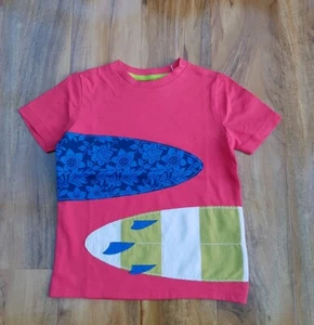 Mini Boden Boys Fabulous APPLIQUE RED cotton Top. Size 5-6 years. Brand new. - Picture 1 of 4