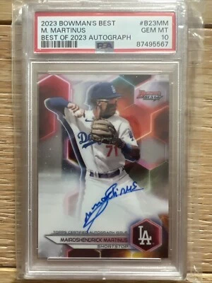 Mairoshendrick Martinus 2023 Bowman's Best Best of 2023 Auto PSA 10 POP 5 - Image 1 of 2