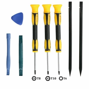 Security T6 T8 T10 Torx Bit Screwdriver Open Pry Repair Tool Kit For PS4 XBOX US - Picture 1 of 8
