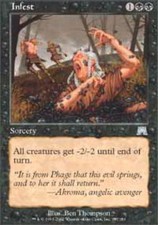 4x Infest ~ Near Mint Onslaught MTG Magic x4 4 UltimateMTG Playset Black Card