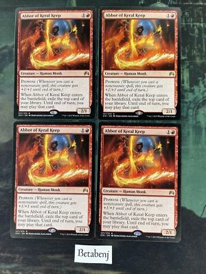 4x MTG Abbot of Keral Keep - Magic Origins (ORI) (Playset) - Image 1 of 2