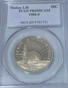 1986-S Statue Of Liberty Commemorative Clad Half Dollar (PR69DCAM) PCGS - Picture 1 of 2