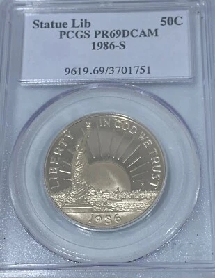1986-S Statue Of Liberty Commemorative Clad Half Dollar (PR69DCAM) PCGS - Image 1 of 2