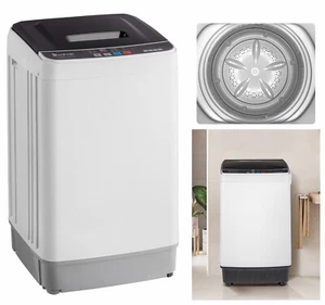 17.8lbs Full Automatic Washing Machine 10 Programs 8 Water Level Selections - Picture 1 of 24