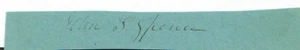 RARE!! "19th Century Maryland Congressman" John S. Spence Cut Signature - Picture 1 of 1