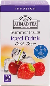 Ahmad Tea Summer Fruits Cold Brew | Infusion Tea - 20 Teabag Sachets - Picture 1 of 12