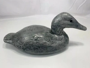 Señuelo de pato cabeza de serpiente de lona limitado 17/250 firmado exhibición de caza alumi - Imagen 1 de 12