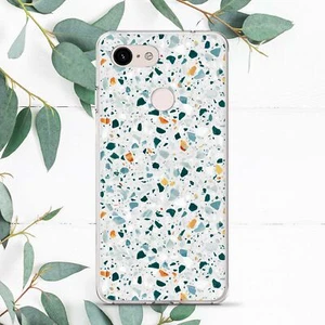 Terrazzo White Marble Aesthetic Case For Google Pixel 2 3 3a 4 4a 5 6 7 8 XL11 - Picture 1 of 2
