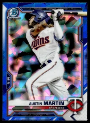 2021 Bowman Chrome Sapphire Austin Martin A46 Minnesota Twins #BDC-19 - Image 1 of 2
