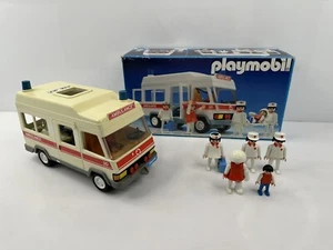 Vintage 1984 Playmobil 3456 System Ambulance White Germany - Picture 1 of 20