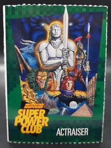 1990s Nintendo Super Power Club Magazine Card #9 Actraiser SNES - Picture 1 of 3