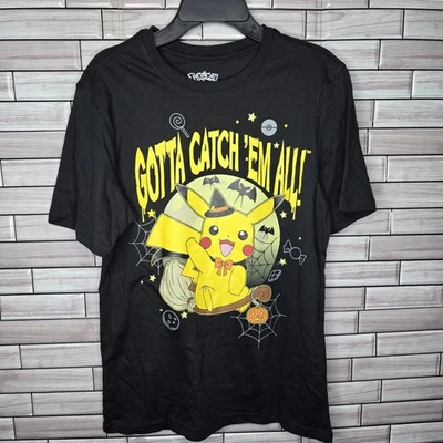 New Pikachu Pokemon Halloween Boys Short Sleeve Graphic T-Shirt Size XL (14-16) - Image 1 of 4