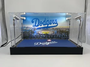 Los Angeles Dodgers - Custom 2-3 Card PSA Display Case W/ LED Lights - Picture 1 of 7