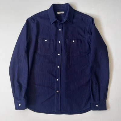 Gustin Rare Pick Stitch Indigo Sashiko Rugged shirt XL - Image 1 of 4
