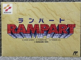 Konami Rampart Famicom Software Krl86
