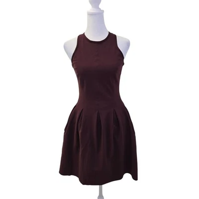 Lululemon Here To There Skater Mini Dress in Bordeaux Drama Size 0 (est) - Image 1 of 4