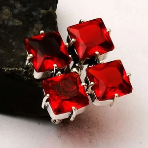 Garnet Gemstone Ethnic Handmade Ring Jewelry Gift US Size-5.5 AR 60422 - Picture 1 of 1