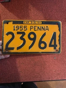 1955 PENNSYLVANIA LICENSE PLATE NO. 23964 - Picture 1 of 2
