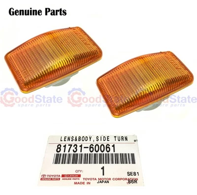 Genuine LandCruiser 80 79 78 75 70 Series LH RH Indicator Side Repeater Lens Set - Image 1 of 4