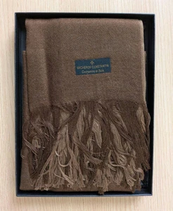 Vacheron Constantin Schal Tuch Seide Kaschmir braun mit Karton Unisex Luxus - Bild 1 von 10