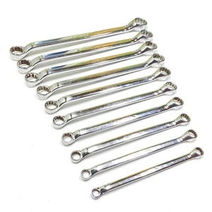 Snap-On 10 Piece XB Series 12 Pt. 10° Offset Box End Wrench Set 3/8" to 1” - Foto 1 di 9