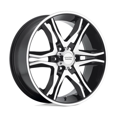 Rueda mecanizada negra brillante 18x8,5 American Racing AR893 MAINLINE 6x5,5 (12 mm) Foto 1 de 4