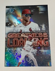 2025 Bowman JJ WETHERHOLT Chrome Greatness Loading Insert Card GL-17 Cardinals - Picture 1 of 2