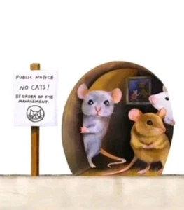 3D Mouse Hole Wall Sticker Cartoon Mouse Wall Decals Home Decor Fun US SELLER  - Picture 1 of 5