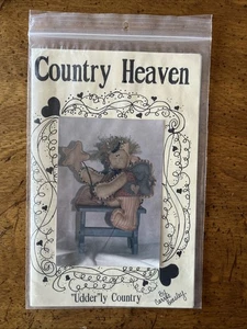 Arte popular campestre "Udder"ly - Country Heaven 11" patrón de muñeca ángel 1993 - Imagen 1 de 3