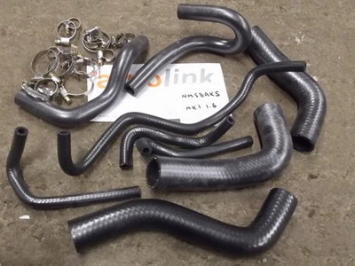 Cooling Hose set with clips Mazda MX-5 1.6 mk1 89-98 full kit 9 rubber hoses MX5 - Image 1 of 2