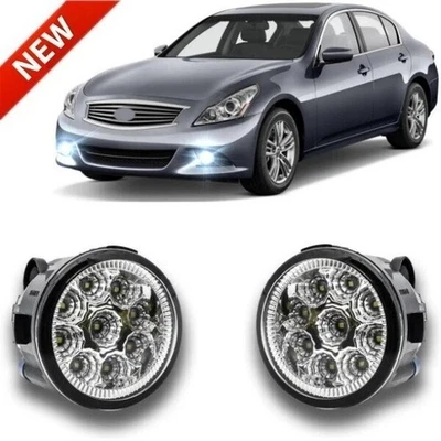 Front Bumper Fog Lights Lamps For Infiniti G25/G37/Q60 Sedan 2010-2012 2013 2014 - Image 1 of 4