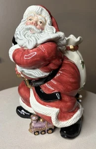 VINTAGE Fitz & Floyd Classics Ceramic Santa Claus Vase Planter CUTE EUC Unboxed - Picture 1 of 9